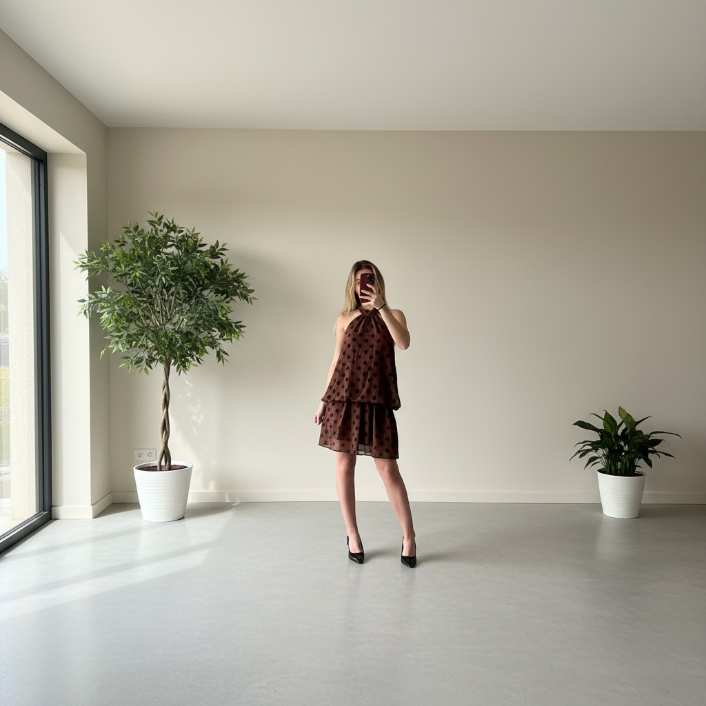 Robe Dos Nu à Pois