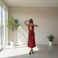 Robe longue dos nu élégante