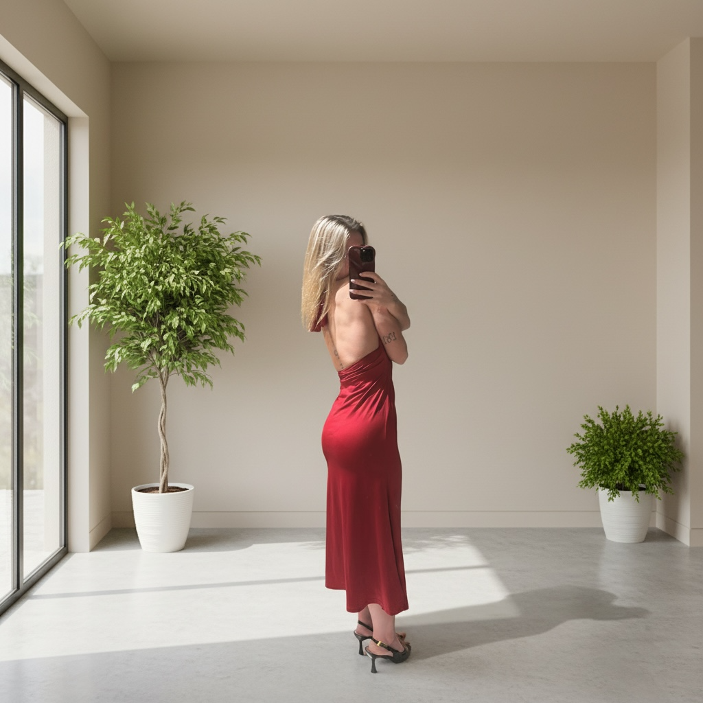 Robe longue dos nu élégante